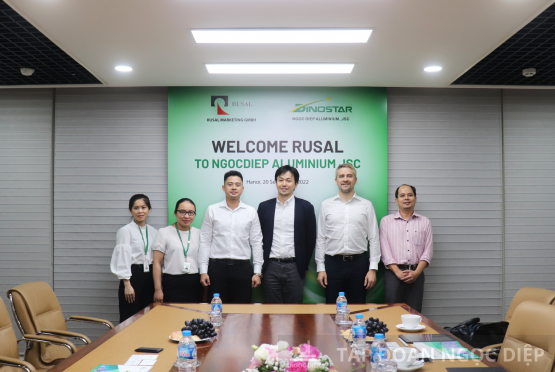 Nhôm Dinostar chào mừng nhà sản xuất nhôm lớn thứ 2 thế giới Rusal sang thăm và làm việc