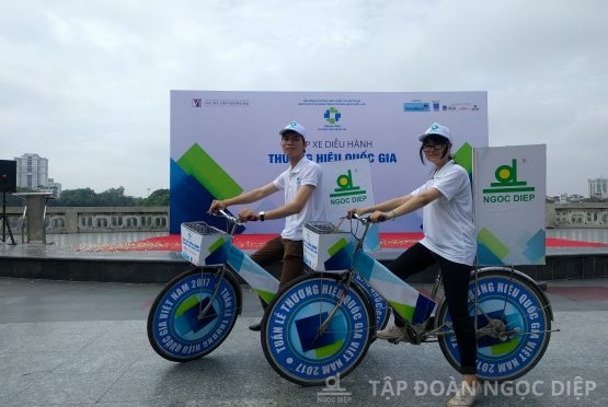 Công ty Ngọc Diệp tham gia đạp xe diễu hành Tuần lễ thương hiệu quốc gia 2017