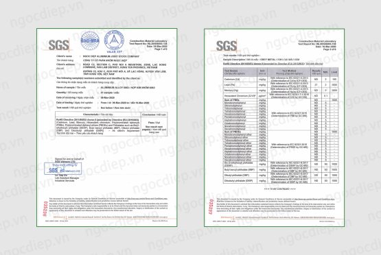 Dinostar aluminum meets the RoHS standard – the standard for protection of people and the environment