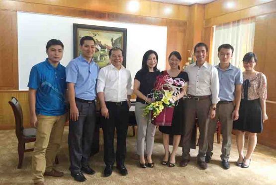 The businessmen day at Ngoc Diep company