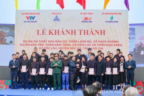 Inauguration of Lang Nu and Nam Tong Villages: Ngoc Diep Group Joins Hands to “Revive” New Lives