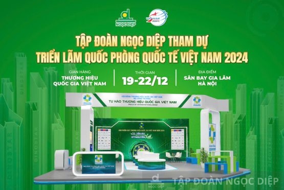 Tập đoàn Ngọc Diệp góp mặt tại gian hàng Thương hiệu Quốc gia – Triển lãm Quốc phòng Quốc tế Việt Nam 2024.