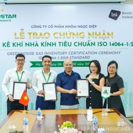 Dinostar Aluminium officially receives ISO 14064-1:2018 Greenhouse Gas Inventory Certification from BSI