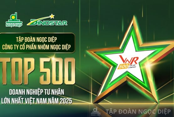 Tập đoàn Ngọc Diệp và Nhôm Dinostar xuất sắc thăng hạng trong Top 500 Doanh nghiệp tư nhân lớn nhất Việt Nam 2025