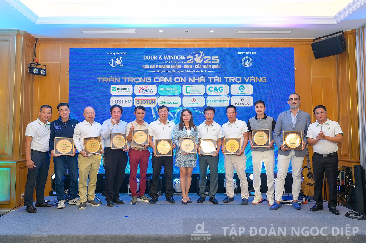 Nhôm DINOSTAR hân hạnh là nhà tài trợ vàng thường niên của giải Golf ngành Nhôm – Kính – Cửa toàn quốc 2025 