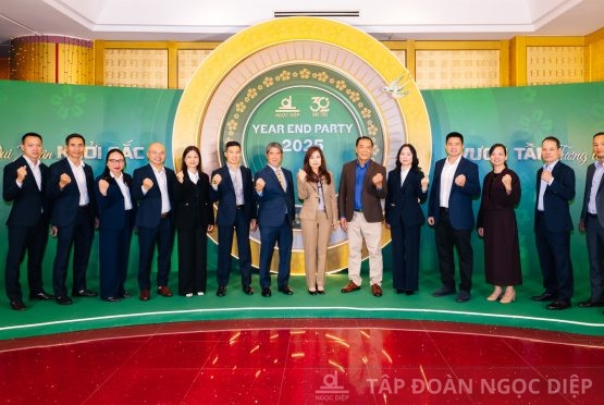 Bùng nổ cảm xúc với chương trình Tổng kết cuối năm 2025 & Tri ân cán bộ nhân viên đã đóng góp và đồng hành 30 năm cũng Tập đoàn Ngọc Diệp