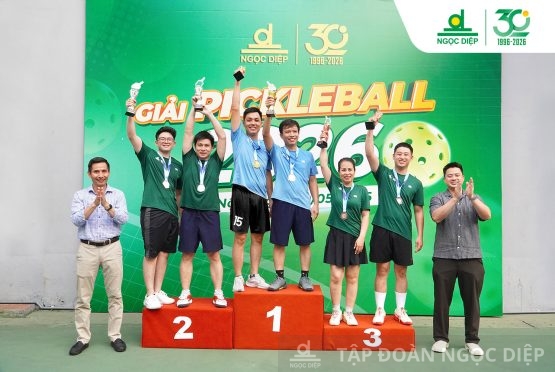 RỰC LỬA VỚI GIẢI PICKLEBALL NỘI BỘ NGỌC DIỆP 2026 – BÙNG NỔ TINH THẦN 30 NĂM