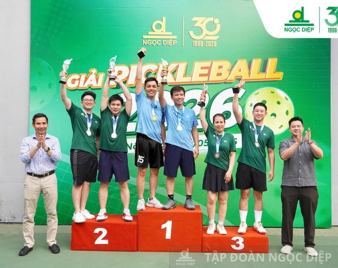 RỰC LỬA VỚI GIẢI PICKLEBALL NỘI BỘ NGỌC DIỆP 2026 – BÙNG NỔ TINH THẦN 30 NĂM