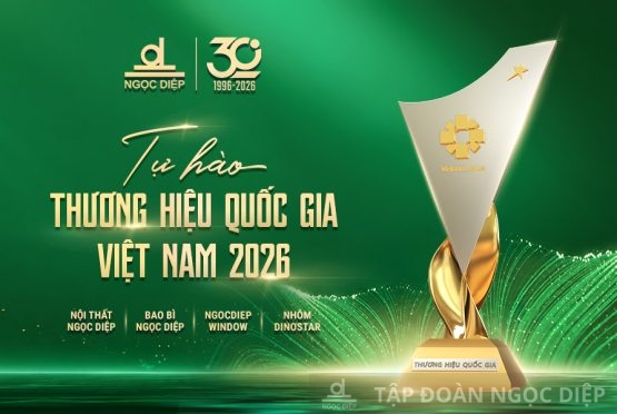 TẬP ĐOÀN NGỌC DIỆP ĐƯỢC VINH DANH “THƯƠNG HIỆU QUỐC GIA VIỆT NAM” LẦN THỨ 5 LIÊN TIẾP VỚI 4 DÒNG SẢN PHẨM CHỦ LỰC